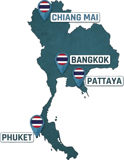 Indy Massage Bangkok outcall service areas: Bangkok, Chiang Mai, Pattaya and Phuket