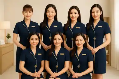Group photo of the top outcall massage therapists in Bangkok