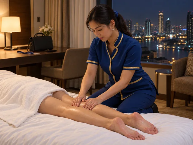 Leg Oil Massage in Bang Na by Indy Massage Bangkok