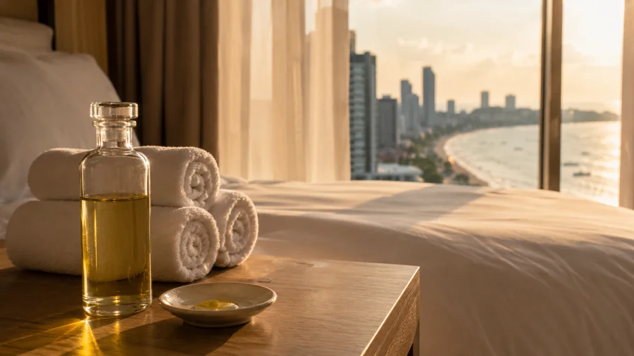 Oil massage Pattaya at a hotel room by Indy Massage Bangkok