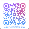 Scan QR to contact indy massage via Telegram